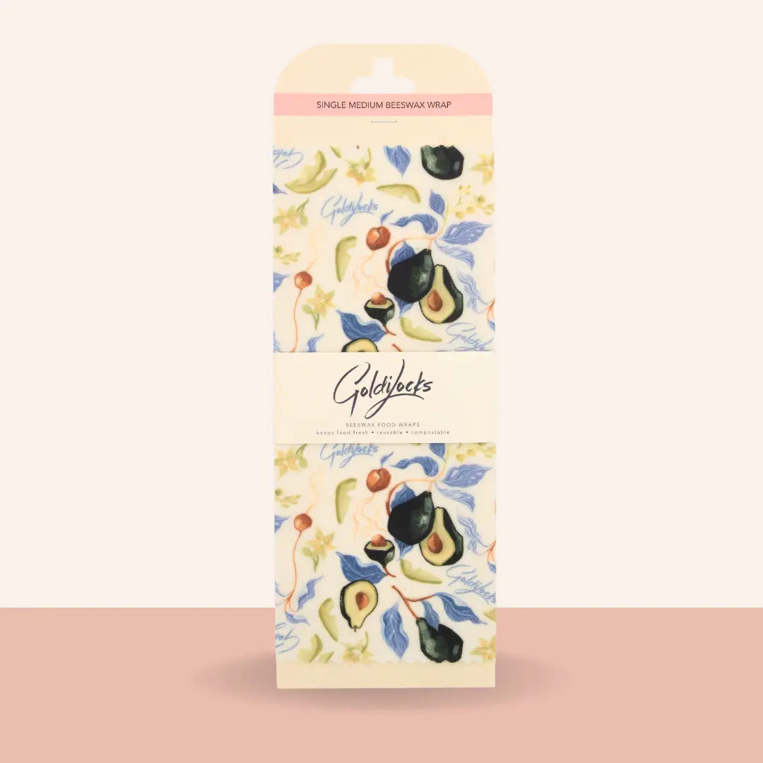 Reusable Beeswax Food Wraps: Avocado