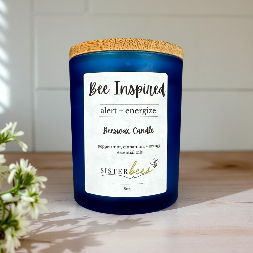 "Bee" Inspired - Alert + Energize - Glass + Bamboo