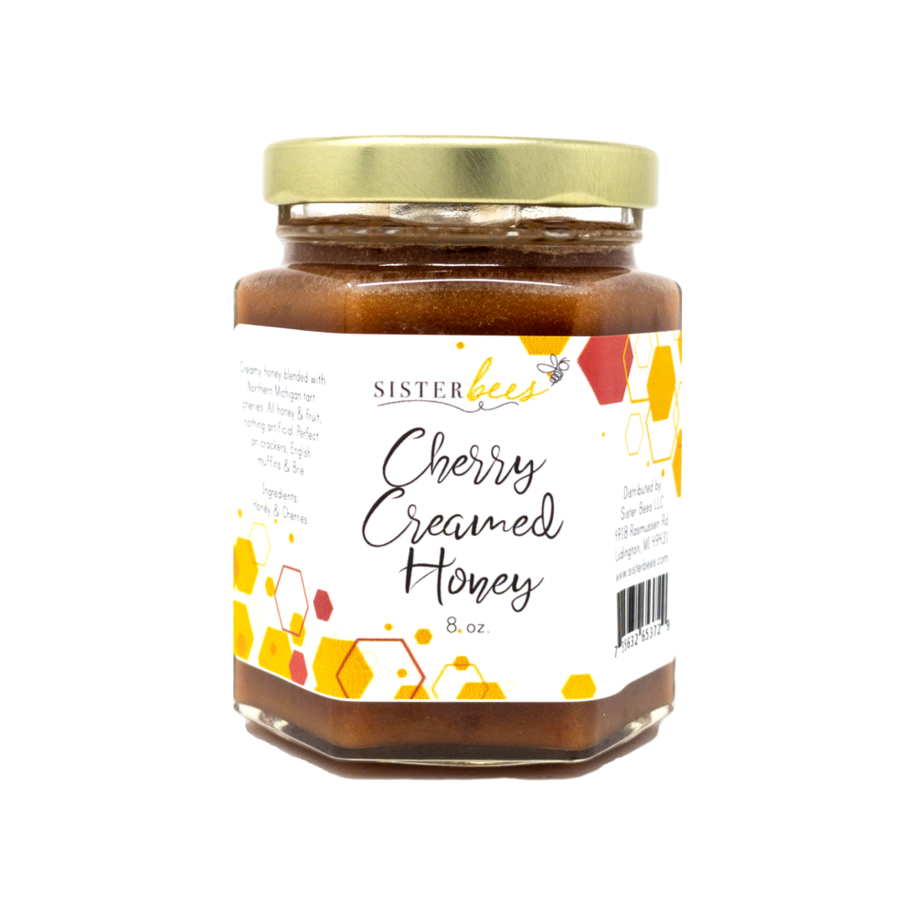 Cherry Creamed Honey-8oz jar