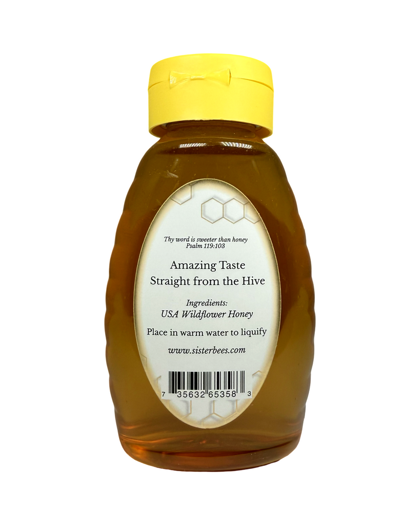 100% Raw Michigan Wildflower Honey 16 oz