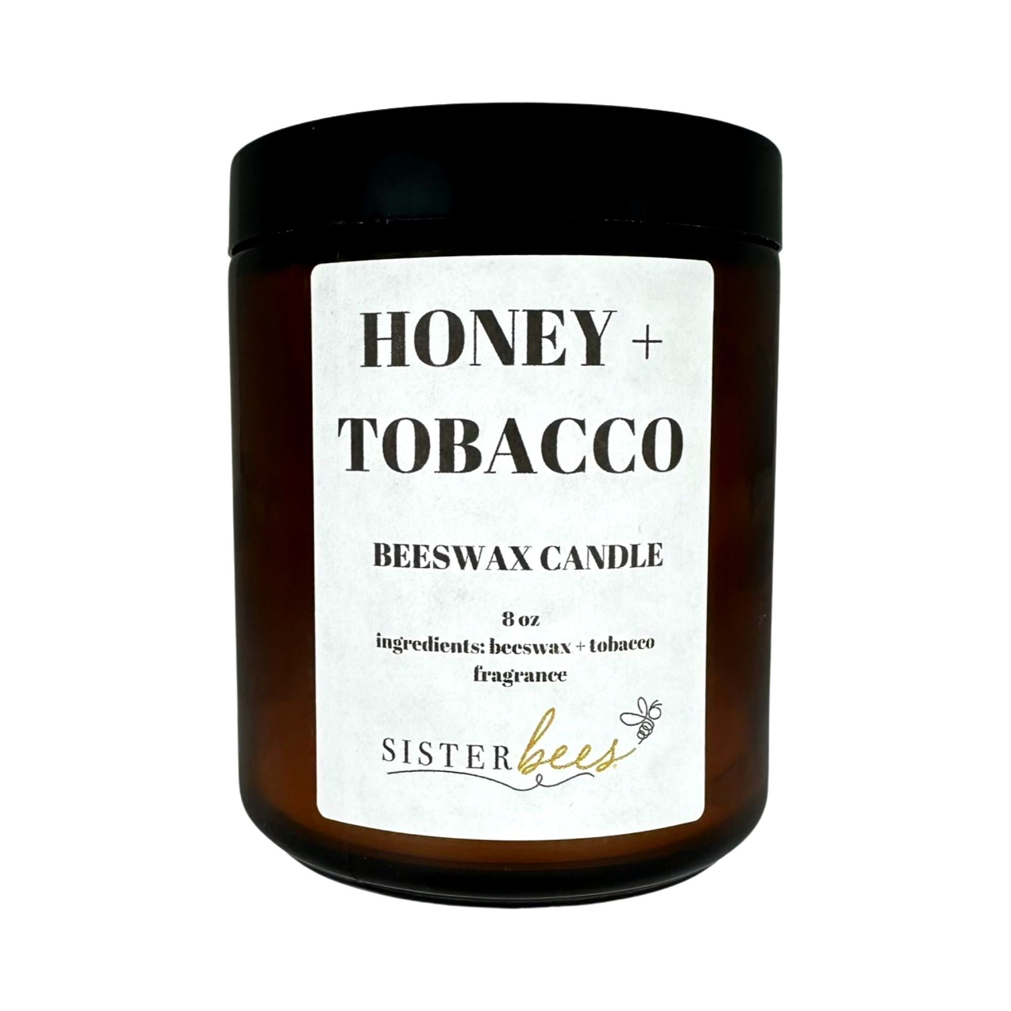 Beeswax Candle - Honey + Tobacco