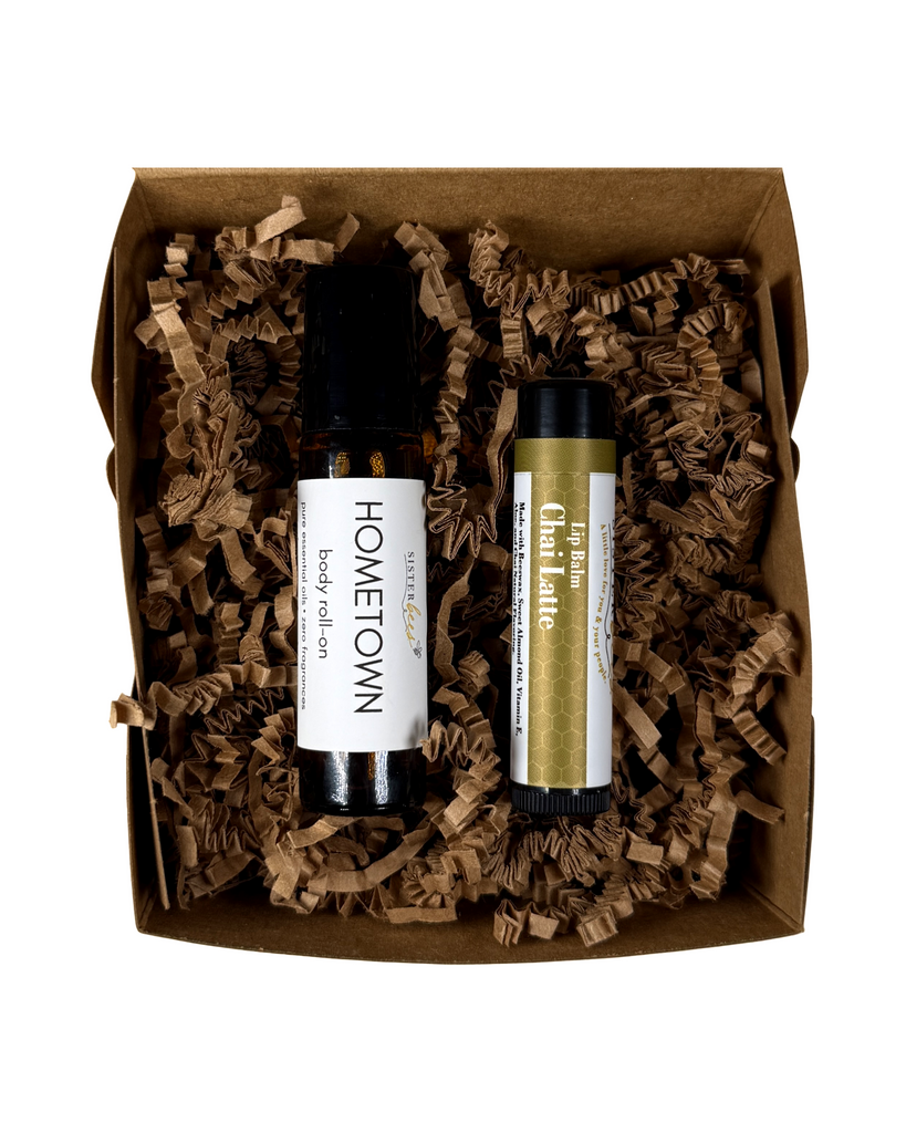 Body Roll-On Gift Set  - Hometown + Chai Lip Balm