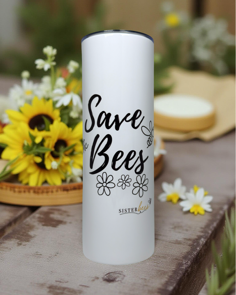 Save the Bees 20oz Tumbler + Straw