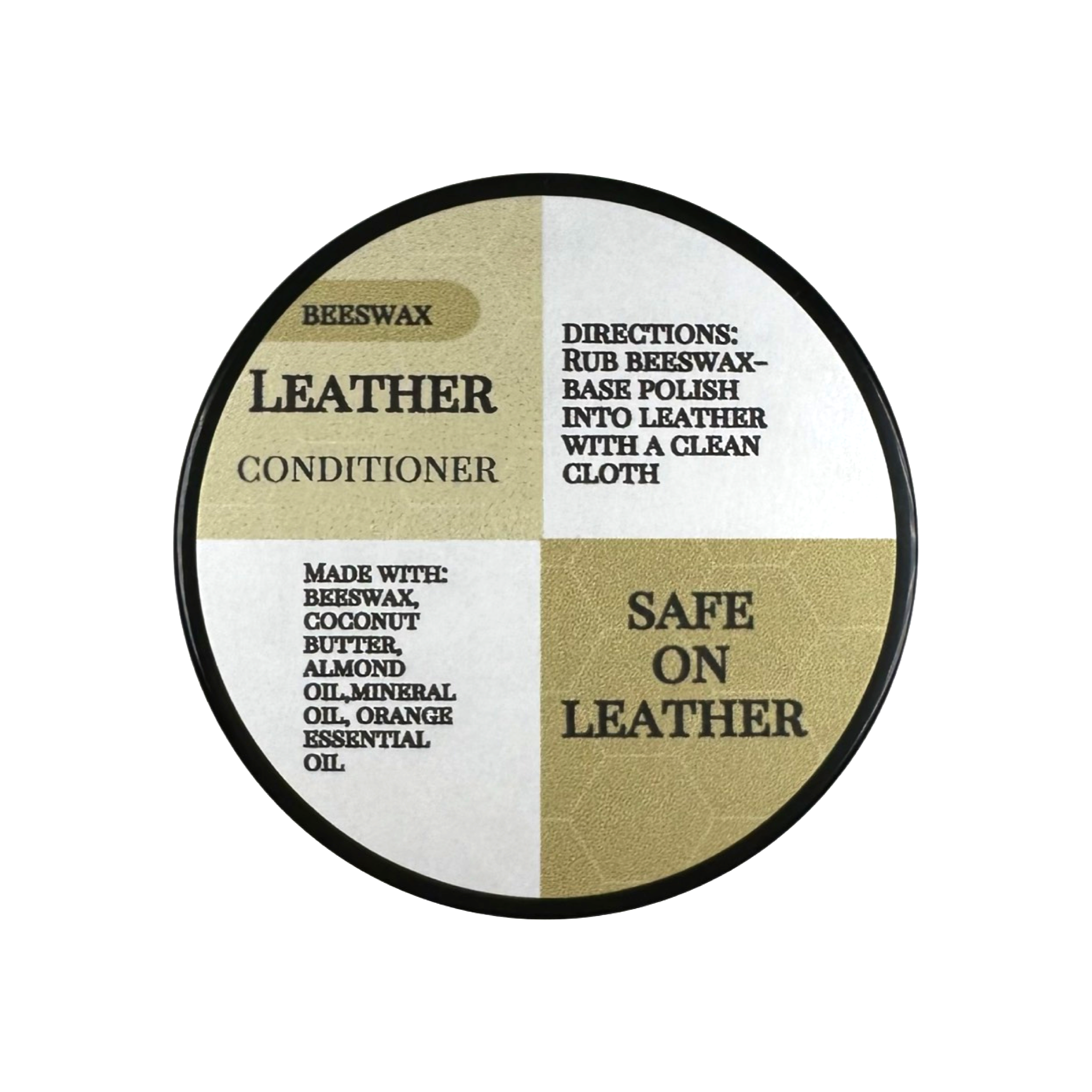  Beeswax Leather Conditioner Restorer & Polish - Hand Poured  British Beeswax Balsam CLEANS SEALS and PROTECTS Handcrafted in Wales UK  Rich Natural Leather Conditioner and Leather Restorer 3.50 Fl Oz :  Automotive