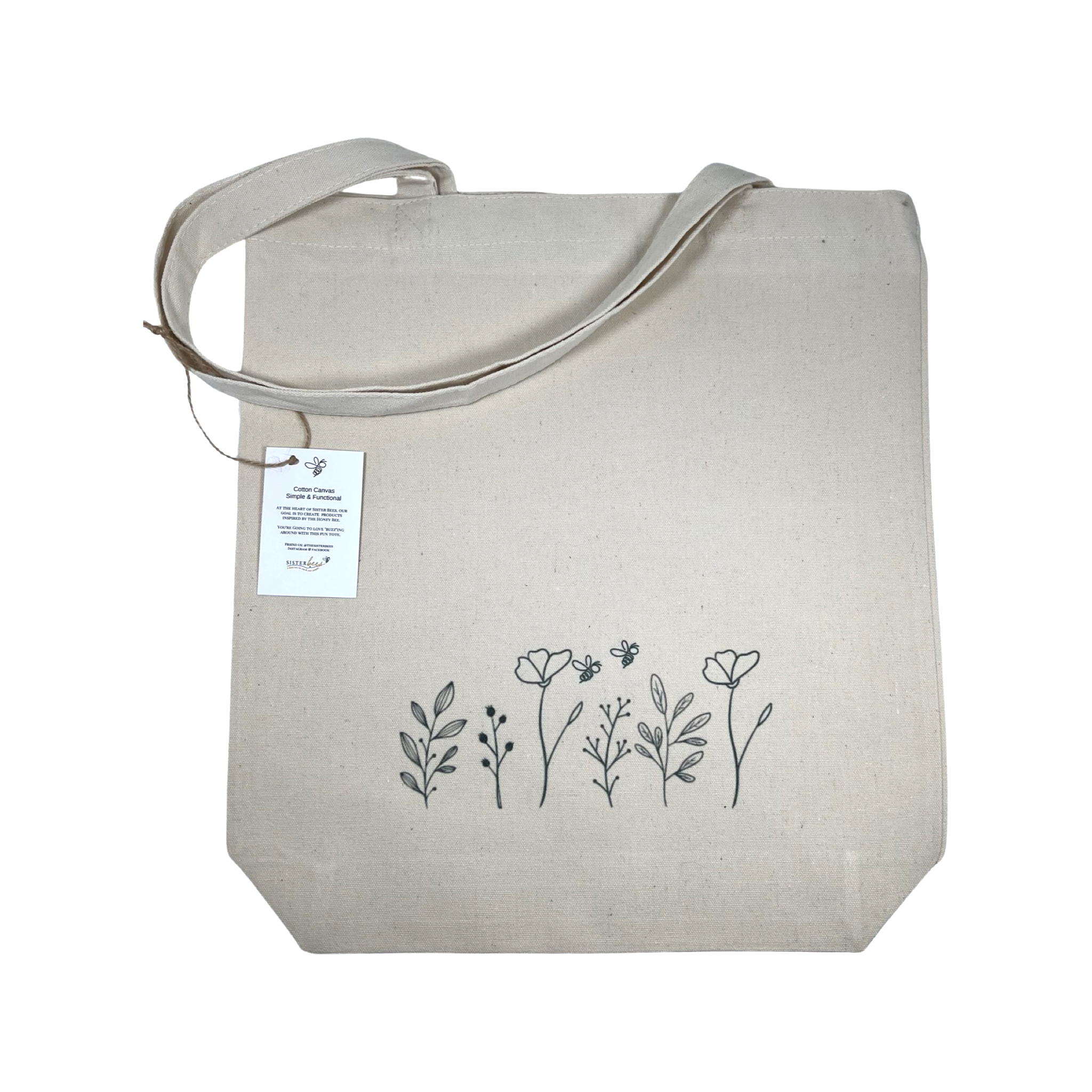 Floral Grocery or Book Tote