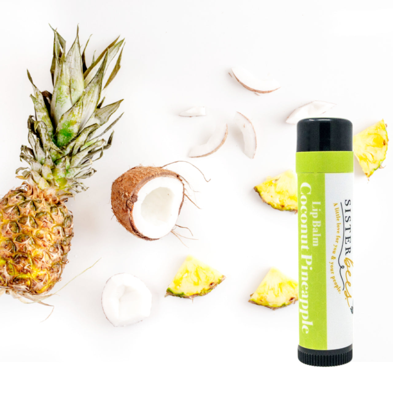 Coconut Pineapple All Natural Beeswax Lip Balm.