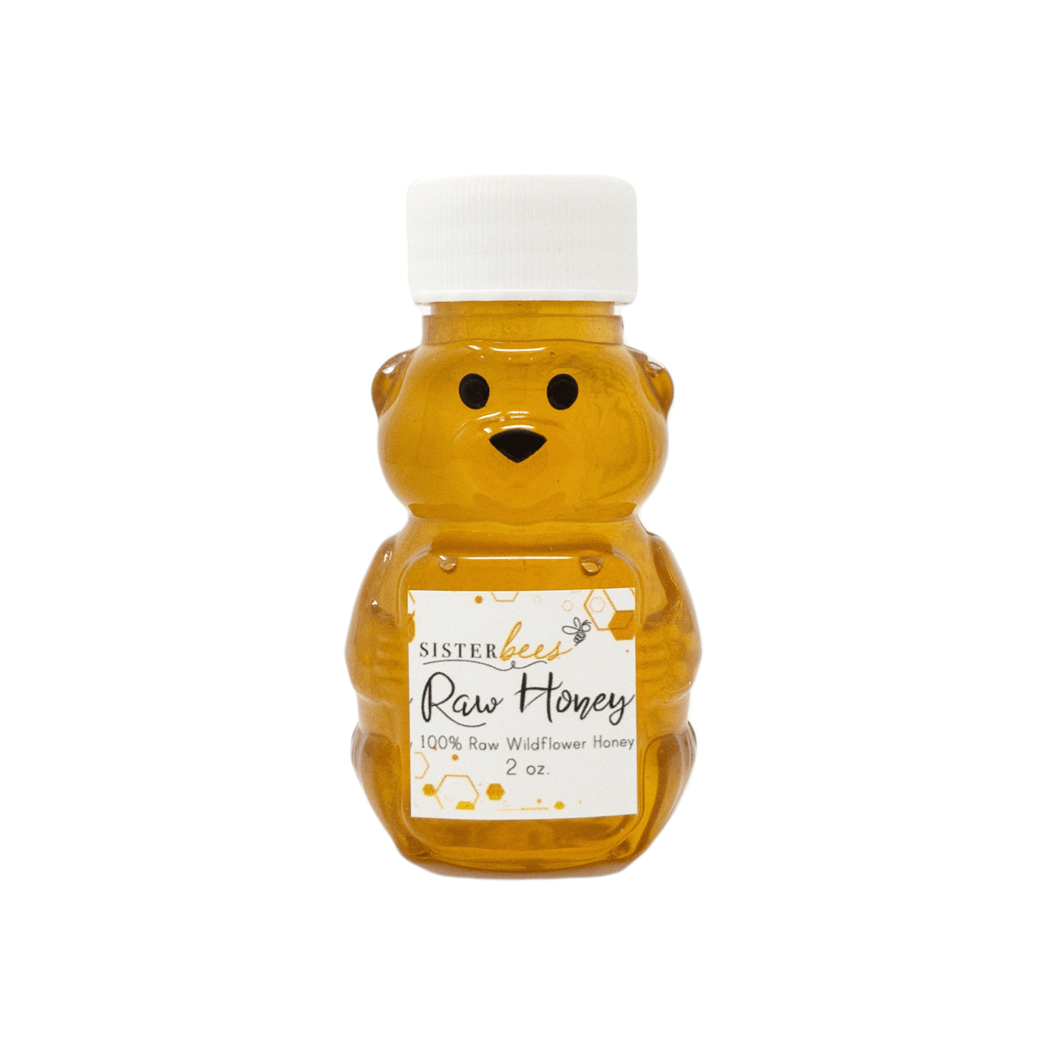 100% Raw Michigan Wildflower Honey Bear 2 oz.