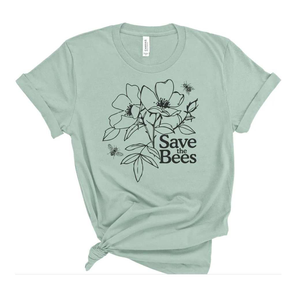 "Save the Bees" Floral T-Shirt