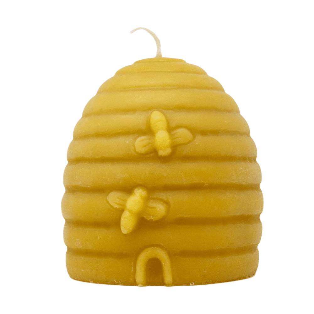 100% Pure Beeswax Skep Hive Candle.
